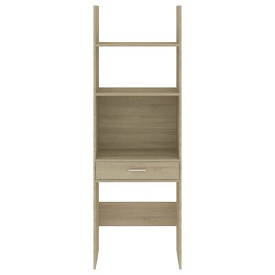 vidaXL Boekenkast 60x35x180 cm bewerkt hout sonoma eikenkleurig