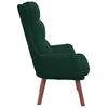 vidaXL Fauteuil Donkergroen 69 x 74 x 93 cm Fluweel