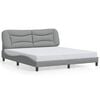 vidaXL Bedframe zonder matras "Hvar" stof lichtgrijs 180x200 cm