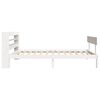 vidaXL Bedframe zonder matras massief grenenhout wit 75x190 cm
