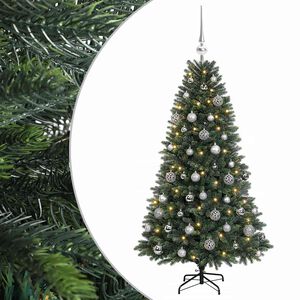 vidaXL Kunstkerstboom met Ballen 120 cm 150 LED's Warmwit