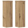 vidaXL Plantenstandaards 2 st 17x17x60 cm hout artisanaal eikenkleurig