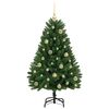vidaXL Kunstkerstboom met 150 LED Groen 120 cm PVC en Metaal