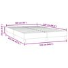 vidaXL Bedframe zonder matras 160x220 cm fluweel lichtgrijs