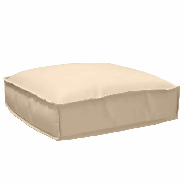 vidaXL Palletkussen voor zitting Beige 50 x 50 x 12 cm Oxford stof