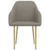 vidaXL Eetkamerstoelen 2 st fluweel lichtgrijs