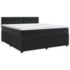 vidaXL Boxspringbed met matras Zwart 180 x 200 cm Fluweel
