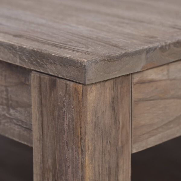 vidaXL Salontafel 68x68x35 cm massief teakhout