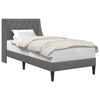 vidaXL Bedframe met hoofdeinde Donkergrijs 100 x 203 cm Fluweel