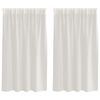 vidaXL Voile Gordijn 2 st Cr&egrave;me 140 x 140 cm Polyester