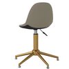 vidaXL Eetkamerstoelen draaibaar 4 st fluweel lichtgrijs