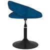 vidaXL Eetkamerstoelen draaibaar 4 st fluweel blauw