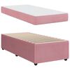 vidaXL Bedframe met matras Roze 90 x 190 cm Stof