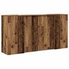 vidaXL Receptiebalie 200x50x103,5 cm bewerkt hout oud houtkleurig