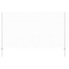 vidaXL Euro-hek met palen 10 x 1,4 m Gegalvaniseerd staal Mesh