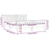 vidaXL Bedframe massief teakhout 160x200 cm