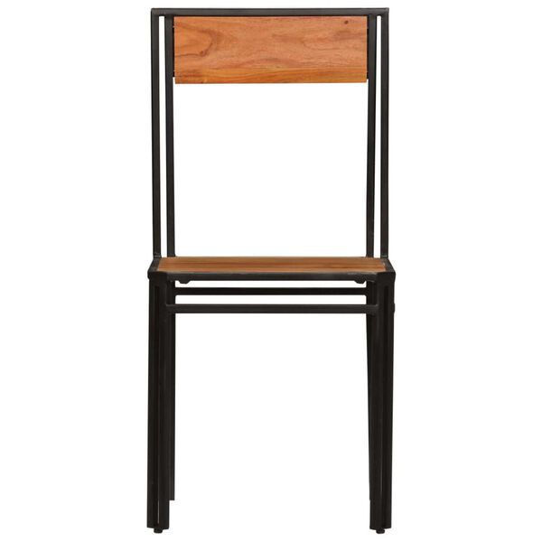 vidaXL Eetkamerstoelen 6 st massief acaciahout