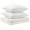 vidaXL Dekbed en Kussen Set 3 st 200x220 cm Zomer 200 GSM Wol Wit