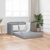 vidaXL Slaapbank vloermodel 2-in-1 112x174x55 cm stof lichtgrijs