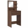 vidaXL Slaapkamer Kaptafels met lade Bruin Eiken 80 x 39,6 x 135 cm