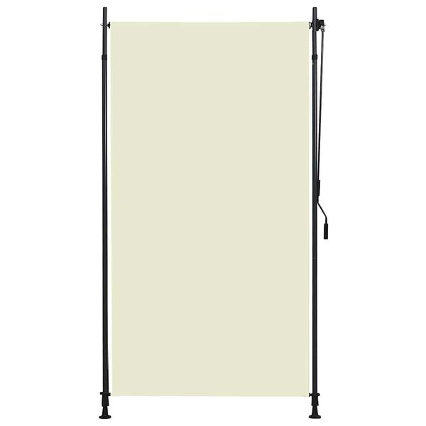 vidaXL Rolgordijn voor buiten 120x270 cm crème