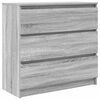 vidaXL Dressoir 80x35x76 cm spaanplaat grijs sonoma