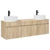 vidaXL Badkamerkastenset 3 st Sonoma Eiken 49 x 44,5 x 65 cm