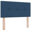 vidaXL Boxspringbed met matras met hoofdeinde Blauw 120 x 200 cm Stof