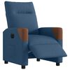 vidaXL Fauteuil elektrisch verstelbaar stof blauw
