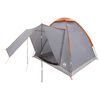 vidaXL Kamperen tent Grijs en Oranje 2-persoons Polyester en staal