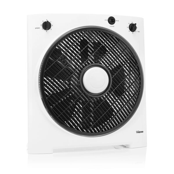 Tristar Ventilator vierkant VE-5858 30 W 30 cm wit en zwart