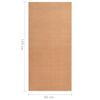vidaXL Tapijtloper 80x150 cm BCF beige