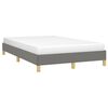 vidaXL Bedframe zonder matras 120x200 cm stof donkergrijs