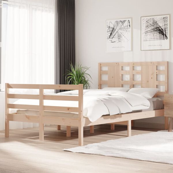 vidaXL Bedframe zonder matras massief grenenhout 120x200 cm
