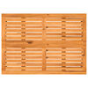 vidaXL Tuintafel met acaciahouten blad 105x75x72 cm poly rattan grijs