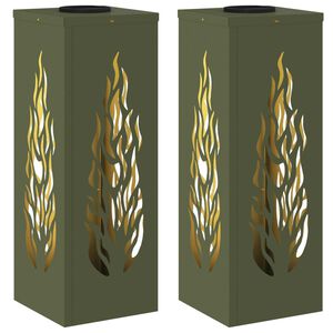 vidaXL Solar LED Pad Licht 2 st Warmwit 18 x 18 x 50 cm