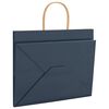 vidaXL Papieren zakken 50 st met hengsels 32x22x24 cm blauw