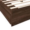 vidaXL Bedframe met lades bewerkt hout bruin eikenkleurig 200x200 cm