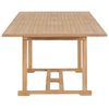 vidaXL 9-delige Tuinset 180-280x100x75 cm massief teakhout
