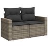 vidaXL Tuin Sofa Set 10 pcs Grijs poly rattan