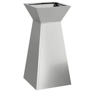 vidaXL Pilaar Plantenbak zilver 35 x 35 x 73 cm Gegalvaniseerd staal