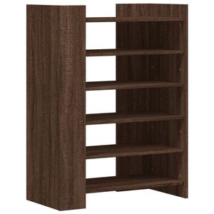 vidaXL Schoenenkast 74,5x37,5x100 cm bewerkt hout bruin eikenkleurig