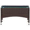 vidaXL Salontafel 60x40x36 cm poly rattan bruin