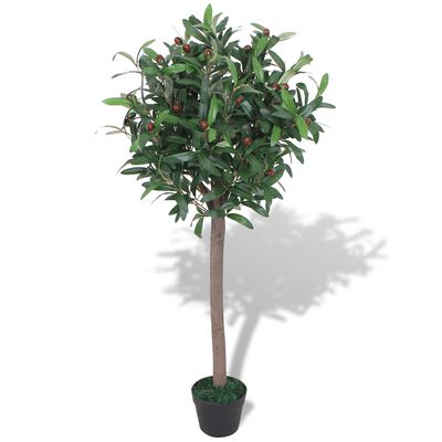 vidaXL Kunst laurierboom plant met pot 120 cm groen