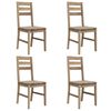 vidaXL Eetkamerstoelen 4 st massief acaciahout