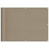 vidaXL Balkonscherm 75x700 cm 100% oxford polyester taupe