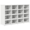 vidaXL Schoenenkast met plank Wit 103 x 30 x 67 cm Bewerkt hout