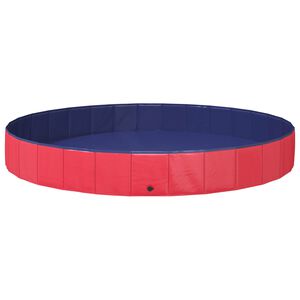 vidaXL Honden zwembad Rood &Oslash;300 x 38 cm Dik PVC