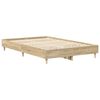 vidaXL Bedframe zonder matras 120x190cm spaanplaat sonoma eikenkleurig