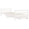 vidaXL Kinderbedframe met lades 80x200 cm massief grenenhout wit